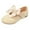 Beige, variant on Akiihool School Uniform Flats Toddler Girls Dress Shoes Ballet Mary Jane Flats Princess Shoes (Beige,10.5)