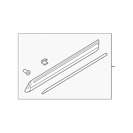 Genuine OE Audi Lower Molding - 4M8-853-959-F-GRU