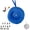 Blue-c, variant on Pre-Assembled Puffy Fabric Silent Wall Clock, DIY Hanging Decor Clock | DIY Iron-On Number Embroidery Patches Cute Round Hanging Decor Clock for Apartment Bedroom Home