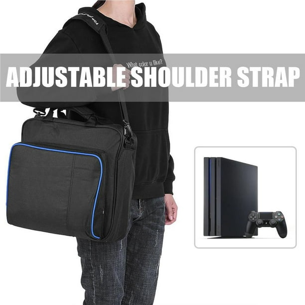 Portable for PS4 Pro Game System Shoulder Bag Carrying Storage Case Black Color - Walmart.com