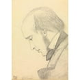 thumbnail image 3 of Christina Georgina Rossetti 14x18 Black Modern Framed Museum Art Print Titled - Portrait of William Michael Rossetti (C. 1853), 3 of 5