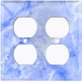 thumbnail image 3 of Metal Light Switch Plate Outlet Cover (Image of Marble Blue MAR011), 3 of 13