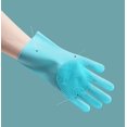 thumbnail image 5 of Guantes de baño de silicona para perros y mascotas, guantes flotantes para masaje de cabello, suministros para limpieza de mascotas, color gris ER, 5 of 5