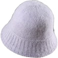 thumbnail image 4 of CoCopeaunts Beanie Hat for Women Winter Warm Plush Bucket Hat Solid Color Knit Hip Hop Casual Elastic Foldable Mens Skull Cap, 4 of 8
