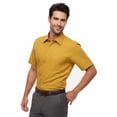 thumbnail image 2 of Allsense Men’s Regular-Fit Short-Sleeve Dress Shirt, Yellow, Large, 2 of 4