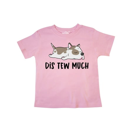 

Inktastic Napping Dis Tew Much Pit Bull Spots Gift Toddler Boy or Toddler Girl T-Shirt