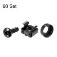 thumbnail image 3 of Unique Bargains M6x16mm Server Rack Cage Nuts Black 60Set Mounting Screws for Server Shelves, 3 of 4