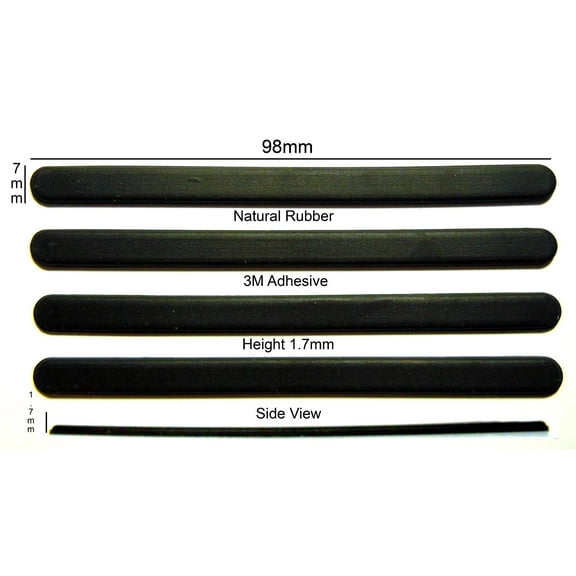 VATH Self Adhesive Rubber Feet Set 98mm(L) x 7mm(W) x 1.7mm(H) 4pcs [RB188]