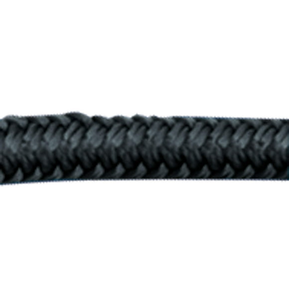 Dock Line Sea Dog 302112020BK-1, nailon con doble trenzado, 1/2 x 6 m