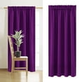 thumbnail image 4 of Blackout Thermal Insulated Curtains for Bedroom & Kitchen - Energy Saving, Noise Reducing, Light Blocking, Easy Install Silk Panels In Solid Scandinavian Colors, 4 of 4