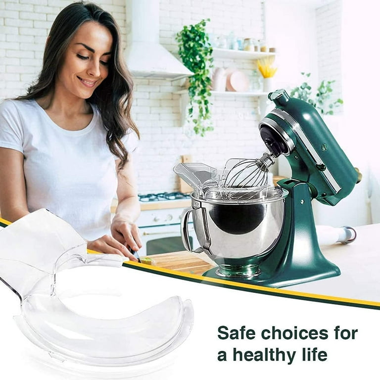  Mixer Bowl Covers for KitchenAid 4.5-5 Qt Tilt-Head Stand Mixer,  Splash Guard with Extra Pouring Window for KitchenAid Mixer, Bowl Lid to  Prevent Spilling of Ingredients(Pack of 2): Home & Kitchen