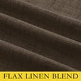 thumbnail image 2 of NICETOWN 100% Blackout Faux Linen Curtains for Kitchen, Energy Saving Grommet Solid Modern Noise Reducing Window Treatment, W52 x L45, Coffee, 2 Panels, 2 of 7