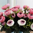 thumbnail image 4 of Advancent Ramo de capullo de rosa artificial de 9 cabezas, decoración de flores rosas de simulación, decoración Floral, flor falsa de boda Flores artificiales rosa púrpura Advancent HA7444-05B, 4 of 6