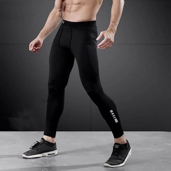 Men's Compression Pants Workout Gym Tights Athletic Sports Baselayer Leggings Quick Dry for Running Basketball Cycling Fitness Training