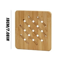 Fufafayo under $5 Pot Stands, Wooden Heat Resistant Trivet Mats, Multi-Purpose Pan Protectors for Kitchen Counters, Non-Slip Surface Protection for Hot Cookware