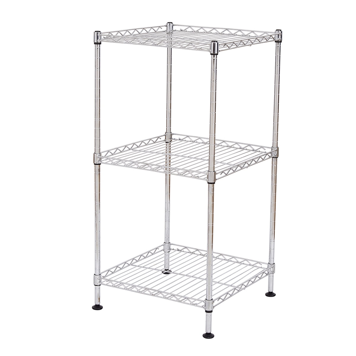 Cterwk 3 Tier Wire Shelving Tower Rack, White
