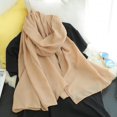 thumbnail image 4 of Skymirror Women Summer Scarf Large Long Lightweight Beach Gauze Shawl Wrap Solid Color Thin Long Shawl Daily Wear, 4 of 7