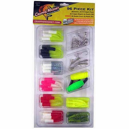 Leland Lures Crappie Magnet 96-Piece Kit (Best Crappie Lures Fall)