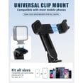 thumbnail image 3 of RIHJIN-Pocket Phone Tripod, 3-in-1 Portable Selfie Stick Tripod with Remote, 360° Rotation Cell Phone Tripod Stand, Extendable Mini Tripod for iPhone Android Phones (Clip Mount), 3 of 4