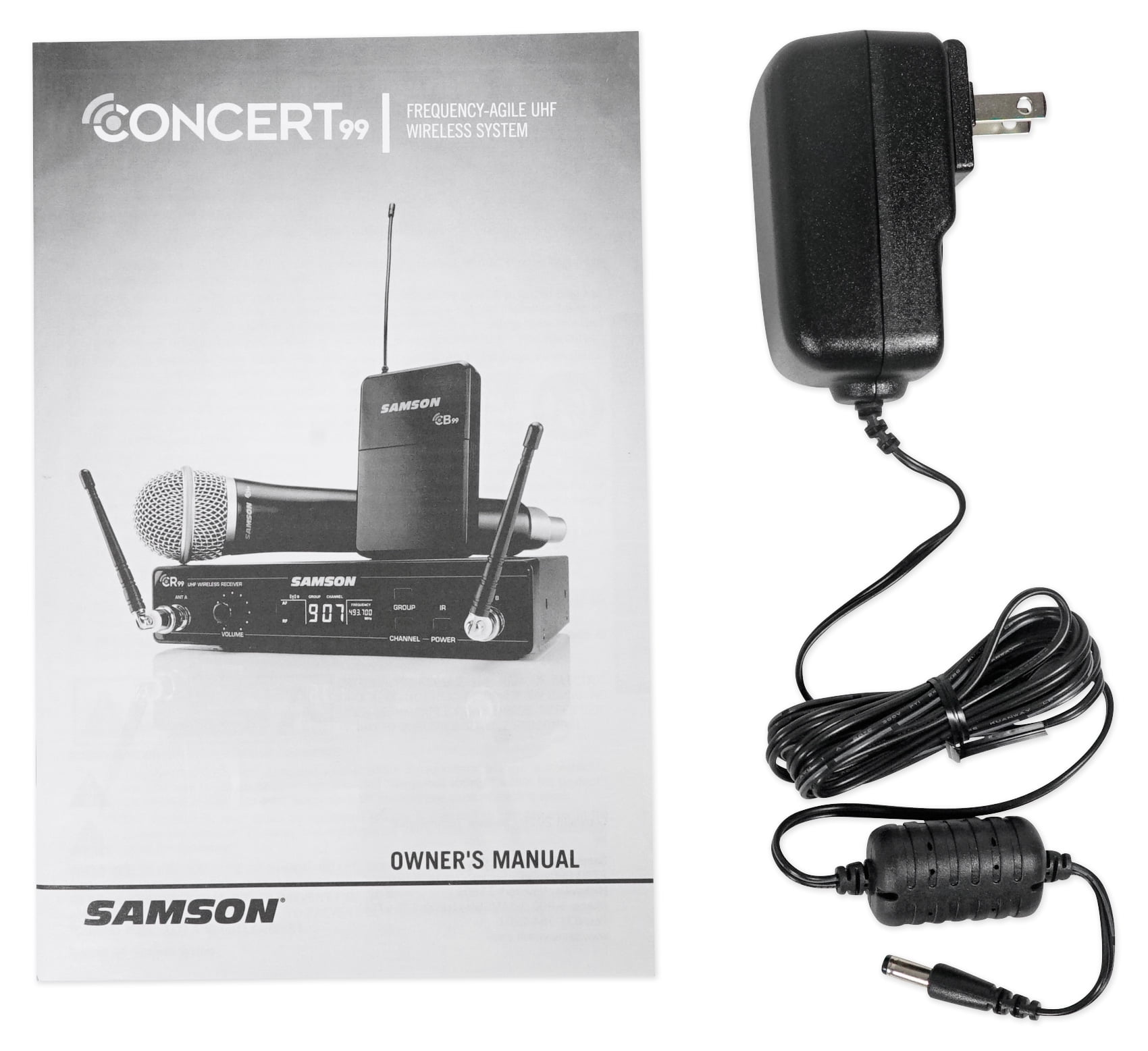SAMSON Concert 99 Presentation Lavalier Mic D-Band+Audio Technica ATH Headphones