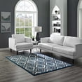 thumbnail image 2 of Modway R-1128A-810 Kalinda Rustic Vintage Moroccan Trellis Area Rug, 8x10, Ivory/Moroccan Blue/Brown, 2 of 8