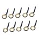 thumbnail image 4 of 10 Unids de Acero Inoxidable Guías de Caña de Pescar Macarena Conjunto para Barras de Barco de Oro 10, 4 of 8