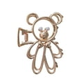 thumbnail image 2 of Fiudx Elegancia En Diseño Oso y Clip Metálico En Diamantes de Imitación, Accesorio En Cabello y Brillo Artificial, Aleación Duradera, Ideal En Fiestas y Bodas, Moda Femenina, Portátil y Reutilizable., 2 of 5