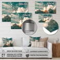 thumbnail image 4 of Designart "Rocket Spaceship in Florida I" Modern Metal Art Print, 4 of 5