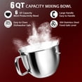 thumbnail image 2 of Uscover Mixer Bowl with Handle Stainless Steel for KitchenAid 6QT Lift Stand Mixer, Dishwasher Safe, 2 of 10
