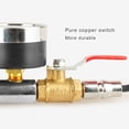 thumbnail image 3 of keepw Tire Inflatable Rod with Gauge Inflator Gauge Fitting Part Cranking Testing Compressor Connection Repair Safe Handle Small Vehicles, 3 of 6