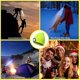 thumbnail image 4 of Gorro de punto con luz LED, recargable por USB, 4 luces LED, unisex, cálido, para invierno, con linterna, 4 of 5