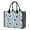 Pug and Dog Paw Print Blue Pattern, variant on Bichon Frise and Flowers Pink Pattern Beach Tote Bag, Gym Weekend Bag with Inner Pocket & Removable Bottom, Large Capacity Gifts for Beach Travel Picnic