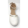thumbnail image 2 of Victoria K Women's Basket Weave With Braid Straps Ballerina Flats, 2 of 5