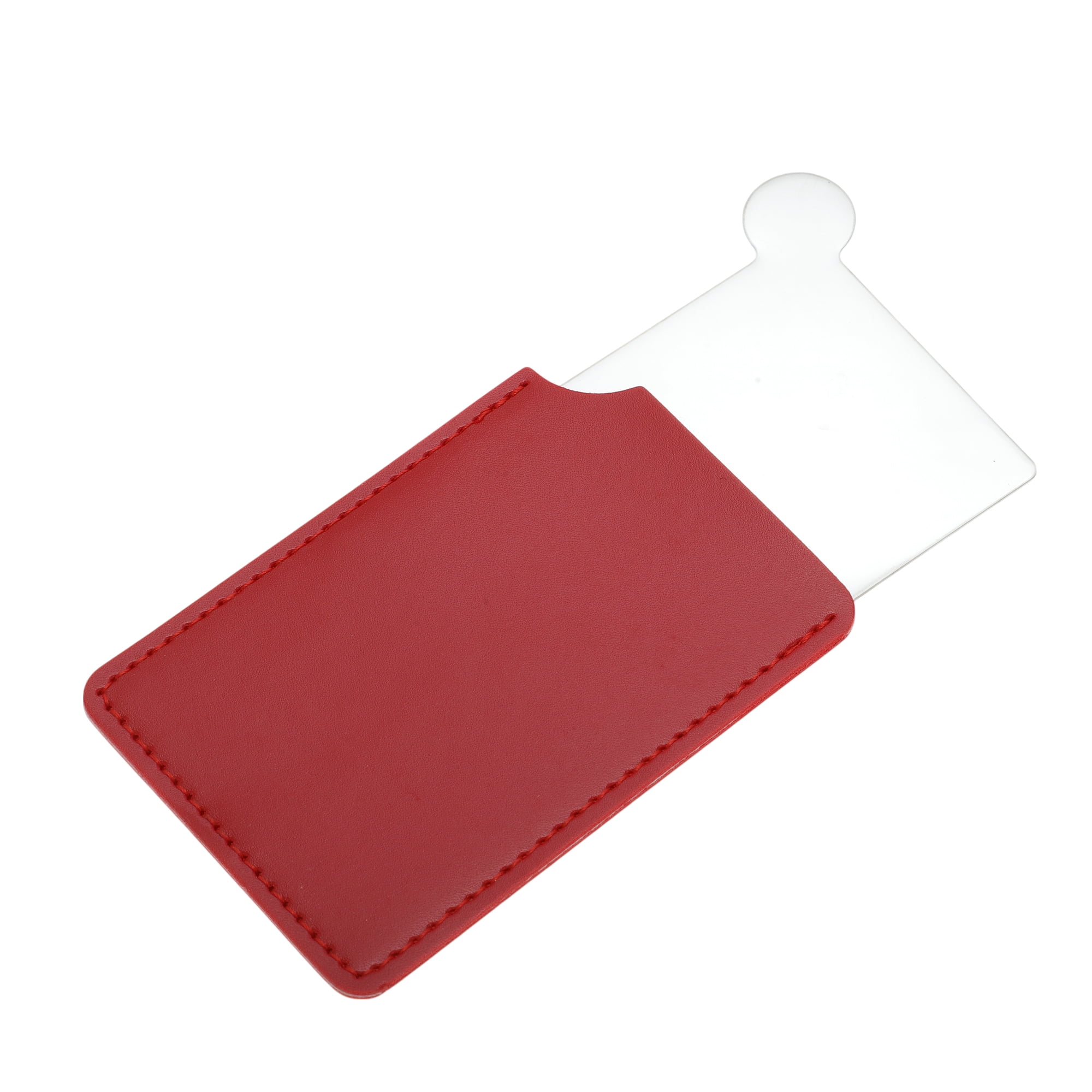 Unique Bargains 1 Pc Convenient Makeup Mirror Red