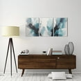 thumbnail image 3 of Abstract Canvas Painting, Rustic Wall Decor - Blue and Black Artistic Abstraction for Bedroom, Office, Living Room 12x16 3 Piece, 3 of 7