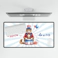 thumbnail image 4 of Happy 4th of July Patriotic Maine Coon Marching Band Uniform Balloons Fireworks Desk Mat Full Keyboard Mouse Pad Cat Lover Kitten Owner Gifts Large Mousepad - 13009, 4 of 5