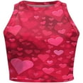 thumbnail image 3 of PENGXIANG Débardeur Femme Saint-Valentin Imprimé Cœur Sans Manches Court Décontracté Col Rond Rouge s, 3 of 5