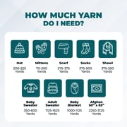 Mary Maxim Maximum Value Worsted Weight Acrylic Dark Teal Yarn, 100 Yards