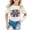 White, variant on Girls T Shirts Autism Awareness Short Sleeve Ribbed Casual Tee Girls Clothes Beige 3-4 Years