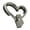 Black, variant on Bag Closure Heart Shape Bag Lock Clasp Metal Turn Lock Buckles Bag Clasp Hardware Bag Accessories for DIY Bag