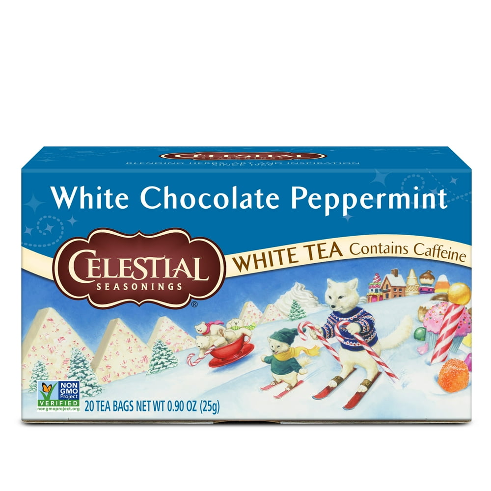 Celestial Seasonings White Chocolate Peppermint White Tea, 20 Ct Tea