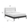 thumbnail image 3 of Modway Adair Spindle Metal Queen Platform Bed in Charcoal, 3 of 10