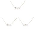 thumbnail image 4 of Qarigey Twelve Zodiac Sign Letter Friendship Necklace Comfortable Chic Unique with Display Pendant Card for Lover Festival Gifts Type1 NO1, 4 of 6