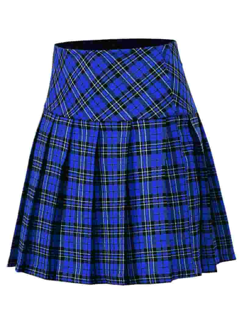 ベルト LCDC : 25SS / POCKET ZIPPER BELT SKIRT (NAVY) A2Y Women's Check Plaid Ponte Zipper School Uniform Pleated