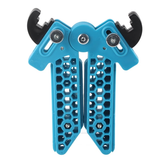 Soporte para marco de arco con polea para tiro con arco, antideslizante, ajustable, soporte para bastidor de arco con arco, soporte azul