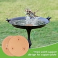 thumbnail image 5 of 2 Pcs Bird Bath Purification Disk Sturdy Brass Bird Bath Disk with Triple Point Support for Outdoor Birdbath Bowl Garden Fountain, 5 of 10