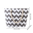 thumbnail image 3 of Xfvqtps Beach Bags for Women Hemp Rope Wavy Stripes Large Capacity Waterproof Sandproof Beach Tote Bag for Women Swim Pool Bag for Travel Vacation Nylon Tote Bag Gray, 3 of 5