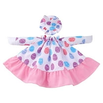 LEWEEN Easter Clothing Set for 23 Inch High Cement or Plastic Geese,Garden Porch Decor Clothes with Headband and Clothing,Easter Decorations Outdoor Home Garden Party Decor Bunny Themed Outfit