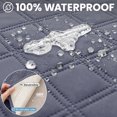 thumbnail image 4 of JIATER Waterproof Dog Bed Covers Washable Pet Bed Blanket for Sofa Bed,30x70 Gray Blue, 4 of 7