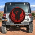 thumbnail image 2 of The Old Republic Galactic Republic Sith Jedis Fabric Spare Tire Cover, S.W Tire Decor Weatherproof Dust-Proof Protectors For Suv Rv Camper Trailer Truck 14 15 16 17 18In, 2 of 4